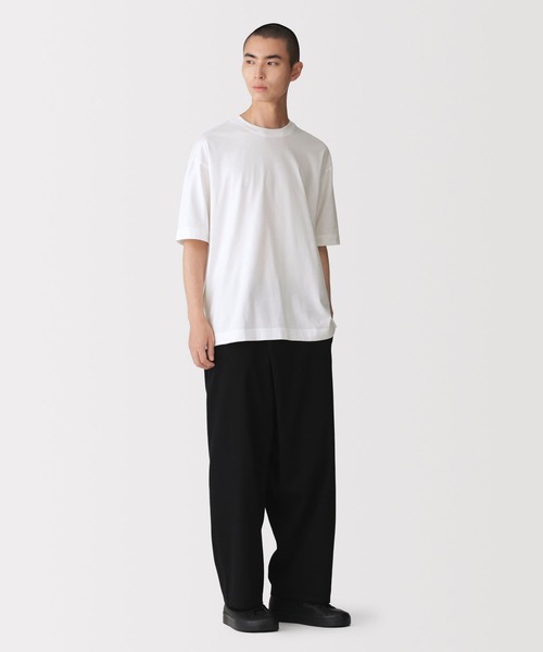 MUJI Labo(ムジラボ)の「紳士 和歌山で編み立てた天竺クルーネック半袖Tシャツ(Tシャツ/カットソー・メンズ・ホワイト/ブラウン・M)」の10枚目の写真