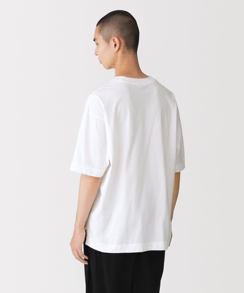 MUJI Labo(ムジラボ)の「紳士 和歌山で編み立てた天竺クルーネック半袖Tシャツ(Tシャツ/カットソー・メンズ・ホワイト/ブラウン・M)」の8枚目の写真