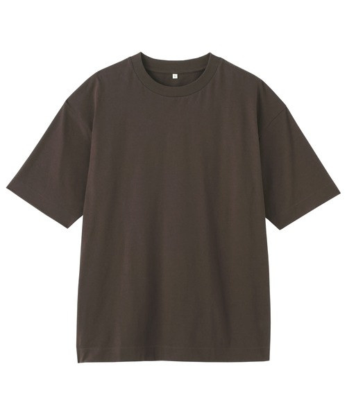 MUJI Labo(ムジラボ)の「紳士 和歌山で編み立てた天竺クルーネック半袖Tシャツ(Tシャツ/カットソー・メンズ・ホワイト/ブラウン・M)」の11枚目の写真