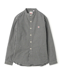 Men's Oxford Band Collar Shirt Pattern