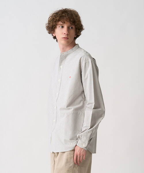 DANTON(ダントン)の「Men's Oxford Band Collar Shirt Pattern(シャツ/ブラウス・メンズ・ブラック系その他/ブルー系その他5・40/44/42/38)」の4枚目の写真