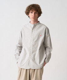 Men's Oxford Band Collar Shirt Pattern