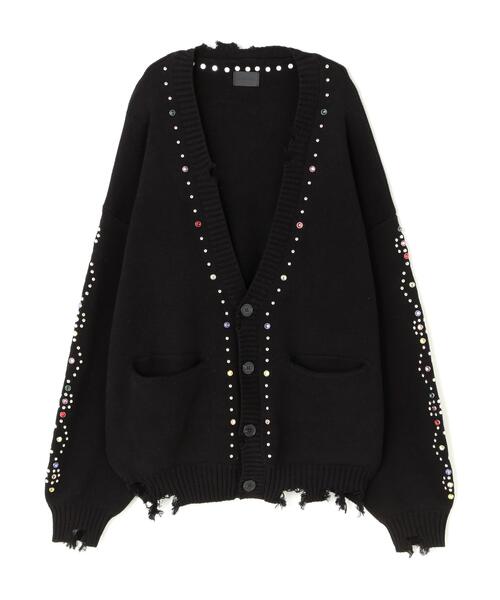 DankeSchon COTTON WJQ STUDS CARDIGAN