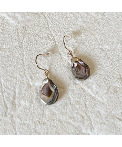 tone(トーン)の「【mastea】14KGF/アバロンシェルしずくピアス(MA)(ピアス(両耳用)・レディース・A・FREE)」の2枚目の写真