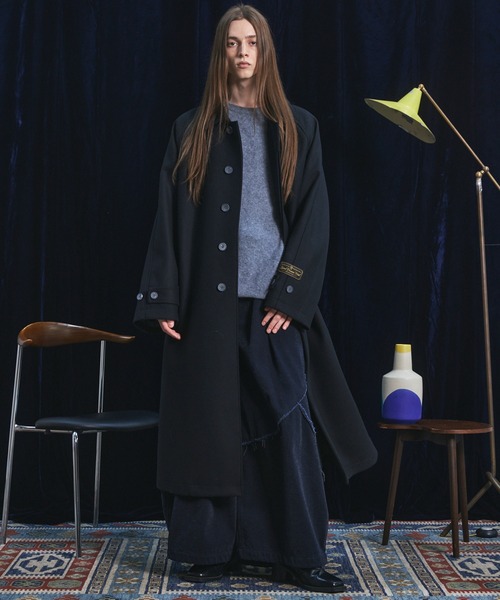 MAISON SPECIAL（メゾンスペシャル）の「《UNISEX》スーパー140エクストラファインメリノウールプライムオーバークルーネックニットセーター/Super140 Extra Fine Merino Wool Prime-Over Crew Neck Knit Tops【MAISON SPECIAL/メゾンスペシャル】（ニット/セーター・メンズ・パープル/グレー/ブラック/ライトグリーン・0/1/2）」の6枚目の写真