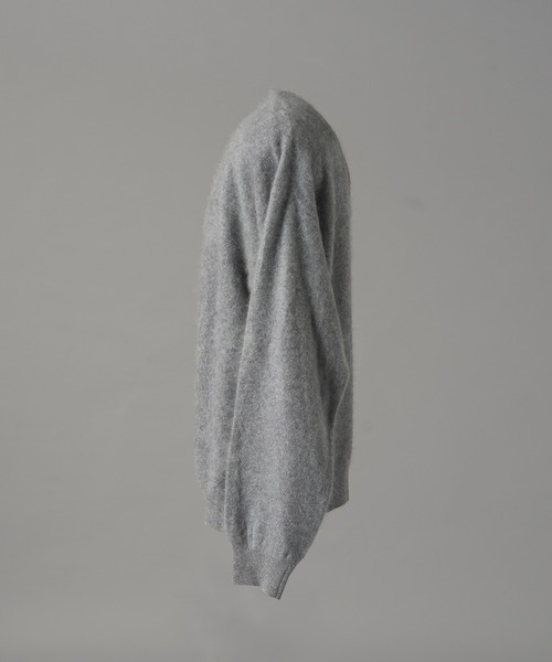 MAISON SPECIAL（メゾンスペシャル）の「《UNISEX》スーパー140エクストラファインメリノウールプライムオーバークルーネックニットセーター/Super140 Extra Fine Merino Wool Prime-Over Crew Neck Knit Tops【MAISON SPECIAL/メゾンスペシャル】（ニット/セーター・メンズ・パープル/グレー/ブラック/ライトグリーン・0/1/2）」の17枚目の写真