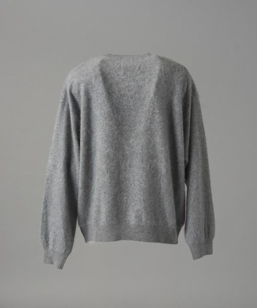 MAISON SPECIAL（メゾンスペシャル）の「《UNISEX》スーパー140エクストラファインメリノウールプライムオーバークルーネックニットセーター/Super140 Extra Fine Merino Wool Prime-Over Crew Neck Knit Tops【MAISON SPECIAL/メゾンスペシャル】（ニット/セーター・メンズ・パープル/グレー/ブラック/ライトグリーン・0/1/2）」の18枚目の写真