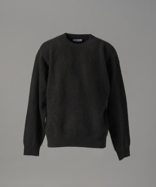 MAISON SPECIAL（メゾンスペシャル）の「《UNISEX》スーパー140エクストラファインメリノウールプライムオーバークルーネックニットセーター/Super140 Extra Fine Merino Wool Prime-Over Crew Neck Knit Tops【MAISON SPECIAL/メゾンスペシャル】（ニット/セーター・メンズ・パープル/グレー/ブラック/ライトグリーン・0/1/2）」の15枚目の写真