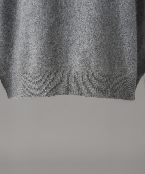 MAISON SPECIAL（メゾンスペシャル）の「《UNISEX》スーパー140エクストラファインメリノウールプライムオーバークルーネックニットセーター/Super140 Extra Fine Merino Wool Prime-Over Crew Neck Knit Tops【MAISON SPECIAL/メゾンスペシャル】（ニット/セーター・メンズ・パープル/グレー/ブラック/ライトグリーン・0/1/2）」の21枚目の写真