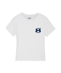 TINY BALL レディース スリムフィット 半袖Tシャツ 6 COLORS
