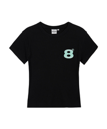 TINY BALL レディース スリムフィット 半袖Tシャツ 6 COLORS