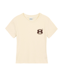 TINY BALL レディース スリムフィット 半袖Tシャツ 6 COLORS