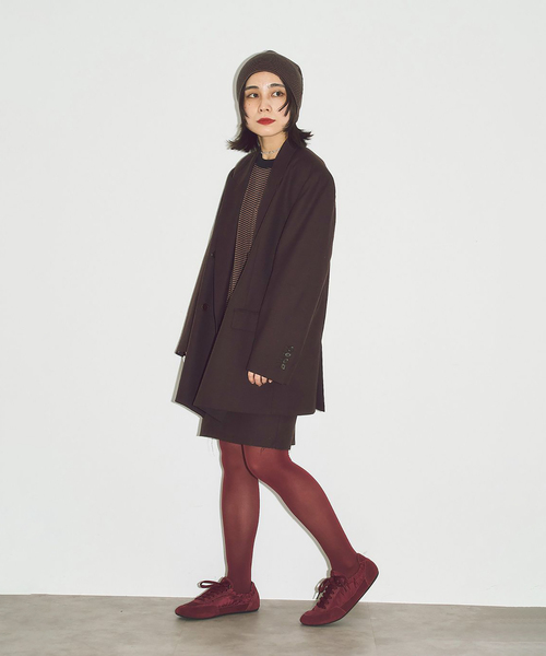 Mollini（モリーニ）の「MOLLINI BRINKLE-DJMO BURGANDY SUEDE FABLIC：スニーカー（スニーカー・レディース・ボルドー・38/37/36/39）」の2枚目の写真