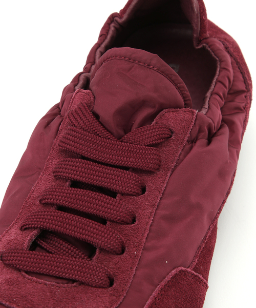 Mollini（モリーニ）の「MOLLINI BRINKLE-DJMO BURGANDY SUEDE FABLIC：スニーカー（スニーカー・レディース・ボルドー・38/37/36/39）」の11枚目の写真