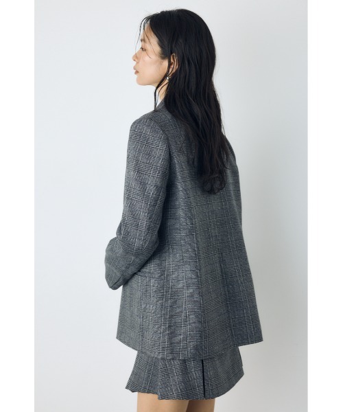 AZUL by moussy（アズールバイマウジー）の「【セットアップ対応】素材アソートテーラードジャケット 秋服 冬服 春服　マニッシュ　チェック　無地（テーラードジャケット・レディース・ブラウン/グレー系その他/ブラウン系その他・FREE）」の7枚目の写真