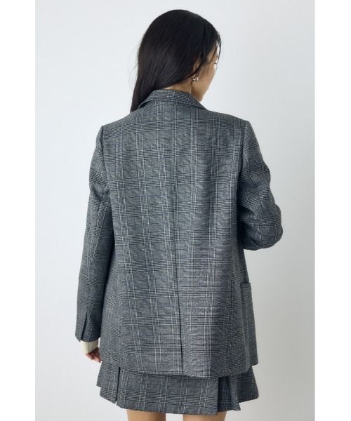 AZUL by moussy（アズールバイマウジー）の「【セットアップ対応】素材アソートテーラードジャケット 秋服 冬服 春服　マニッシュ　チェック　無地（テーラードジャケット・レディース・ブラウン/グレー系その他/ブラウン系その他・FREE）」の8枚目の写真