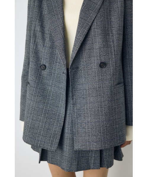 AZUL by moussy（アズールバイマウジー）の「【セットアップ対応】素材アソートテーラードジャケット 秋服 冬服 春服　マニッシュ　チェック　無地（テーラードジャケット・レディース・ブラウン/グレー系その他/ブラウン系その他・FREE）」の12枚目の写真