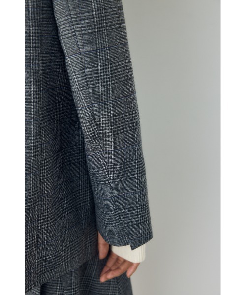 AZUL by moussy（アズールバイマウジー）の「【セットアップ対応】素材アソートテーラードジャケット 秋服 冬服 春服　マニッシュ　チェック　無地（テーラードジャケット・レディース・ブラウン/グレー系その他/ブラウン系その他・FREE）」の13枚目の写真