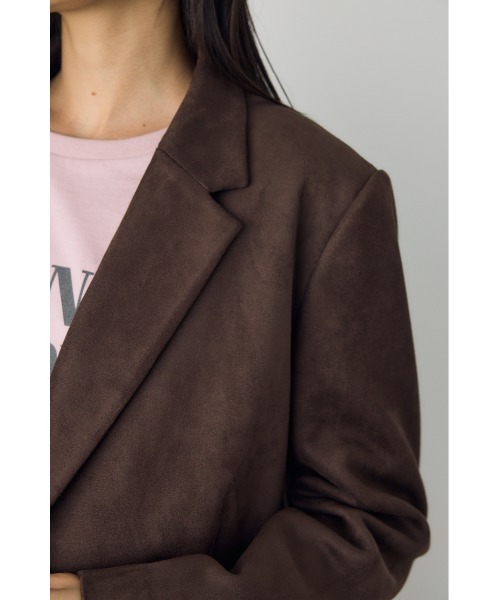 AZUL by moussy（アズールバイマウジー）の「【セットアップ対応】素材アソートテーラードジャケット 秋服 冬服 春服　マニッシュ　チェック　無地（テーラードジャケット・レディース・ブラウン/グレー系その他/ブラウン系その他・FREE）」の20枚目の写真