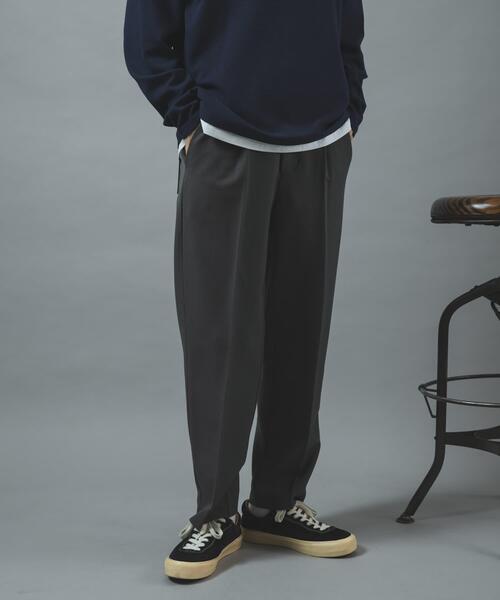 ITEMS URBANRESEARCH(アイテムズ アーバンリサーチ)の「『Sサイズあり/イージーケア/UVカット/セットアップ対応』EVERY DAY TRテーパードスラックス(その他パンツ・メンズ・ダークグレー/ブラック/ベージュ系その他/ネイビー・SMALL/MEDIUM/LARGE)」の6枚目の写真
