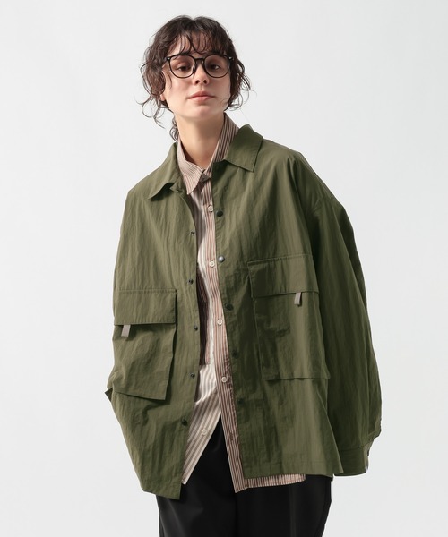 GEORGE'S(ジョージズ)の「フラップポケットシャツジャケット(ミリタリージャケット・メンズ・ネイビー/カーキ・MEDIUM/LARGE)」の1枚目の写真