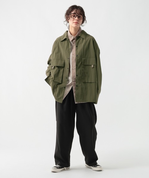 GEORGE'S(ジョージズ)の「フラップポケットシャツジャケット(ミリタリージャケット・メンズ・ネイビー/カーキ・MEDIUM/LARGE)」の3枚目の写真