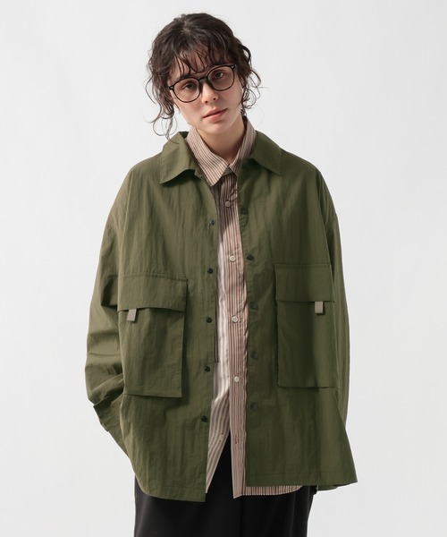 GEORGE'S(ジョージズ)の「フラップポケットシャツジャケット(ミリタリージャケット・メンズ・ネイビー/カーキ・MEDIUM/LARGE)」の6枚目の写真