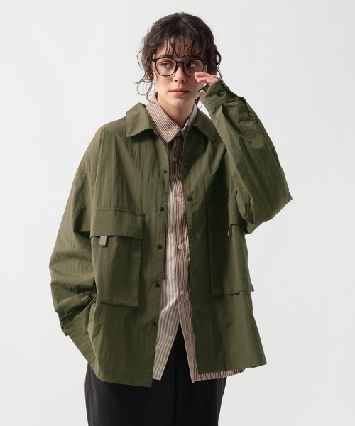 GEORGE'S(ジョージズ)の「フラップポケットシャツジャケット(ミリタリージャケット・メンズ・ネイビー/カーキ・MEDIUM/LARGE)」の7枚目の写真