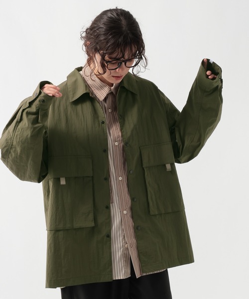 GEORGE'S(ジョージズ)の「フラップポケットシャツジャケット(ミリタリージャケット・メンズ・ネイビー/カーキ・MEDIUM/LARGE)」の8枚目の写真