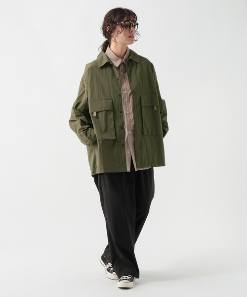 GEORGE'S(ジョージズ)の「フラップポケットシャツジャケット(ミリタリージャケット・メンズ・ネイビー/カーキ・MEDIUM/LARGE)」の5枚目の写真