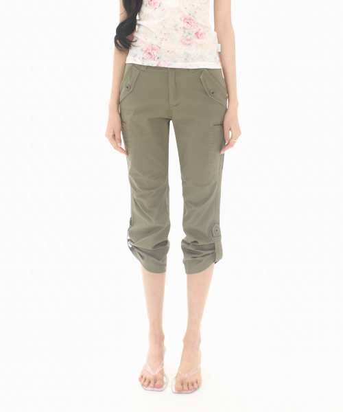 MIRECO(ミレコ)の「ROLL-UP CAPRI CARGO PT KHAKI(その他パンツ・レディース・その他・3/2)」の1枚目の写真