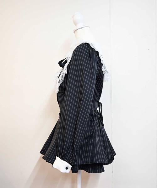 MA*RS(アメーバーマーズ)の「クロス刺繍短丈セットアップ 2点SET(セットアップ・レディース・ブラック/グレー/ブラック×ホワイト・FREE)」の18枚目の写真