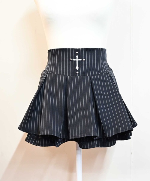MA*RS(アメーバーマーズ)の「クロス刺繍短丈セットアップ 2点SET(セットアップ・レディース・ブラック/グレー/ブラック×ホワイト・FREE)」の20枚目の写真