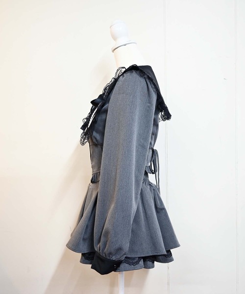 MA*RS(アメーバーマーズ)の「クロス刺繍短丈セットアップ 2点SET(セットアップ・レディース・ブラック/グレー/ブラック×ホワイト・FREE)」の22枚目の写真