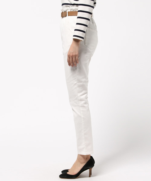 one after another NICE CLAUP（ワンアフターアナザーナイスクラップ）の「【ナイスクラップ】ハイウェストテーパードパンツ（その他パンツ・レディース・オフホワイト/ベージュ/ブルー/インディゴブルー・FREE）」の6枚目の写真