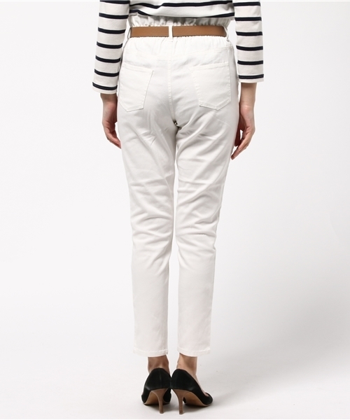 one after another NICE CLAUP（ワンアフターアナザーナイスクラップ）の「【ナイスクラップ】ハイウェストテーパードパンツ（その他パンツ・レディース・オフホワイト/ベージュ/ブルー/インディゴブルー・FREE）」の7枚目の写真