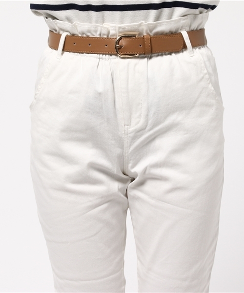 one after another NICE CLAUP（ワンアフターアナザーナイスクラップ）の「【ナイスクラップ】ハイウェストテーパードパンツ（その他パンツ・レディース・オフホワイト/ベージュ/ブルー/インディゴブルー・FREE）」の8枚目の写真