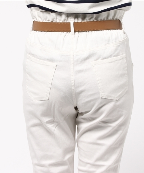 one after another NICE CLAUP（ワンアフターアナザーナイスクラップ）の「【ナイスクラップ】ハイウェストテーパードパンツ（その他パンツ・レディース・オフホワイト/ベージュ/ブルー/インディゴブルー・FREE）」の9枚目の写真