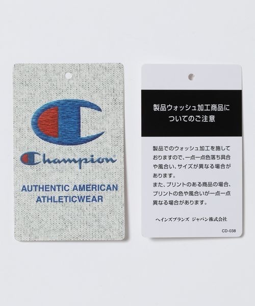 JEANASIS(ジーナシス)の「【Champion別注】フレンチテリーショートパンツ/789569(スウェットパンツ・レディース・チャコールグレー/レッド/グレー・FREE)」の9枚目の写真