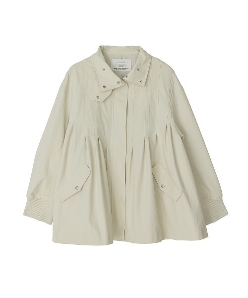 Ameri（アメリ）の「TUCK HULARE TRENCH BLOUSON（ブルゾン・レディース・アイボリー/ベージュ・FREE）」の10枚目の写真