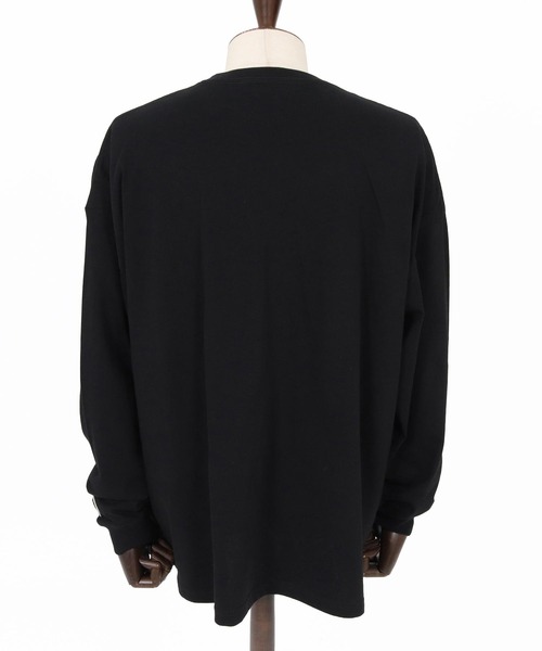 felkod(フィルコッド)の「mlt5861- Bandana Barcode Print Long Sleeve Tee ロングスリーブTシャツ(F26F200)(Tシャツ/カットソー・メンズ・ブラック×ピンク/ブラック×ホワイト/ホワイト・L/M/S/XL)」の10枚目の写真