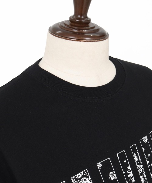 felkod(フィルコッド)の「mlt5861- Bandana Barcode Print Long Sleeve Tee ロングスリーブTシャツ(F26F200)(Tシャツ/カットソー・メンズ・ブラック×ピンク/ブラック×ホワイト/ホワイト・L/M/S/XL)」の11枚目の写真