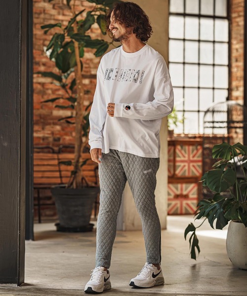 felkod(フィルコッド)の「mlt5861- Bandana Barcode Print Long Sleeve Tee ロングスリーブTシャツ(F26F200)(Tシャツ/カットソー・メンズ・ブラック×ピンク/ブラック×ホワイト/ホワイト・L/M/S/XL)」の18枚目の写真