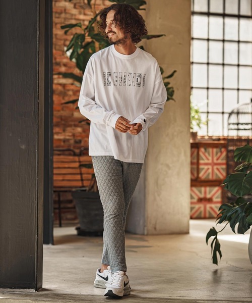 felkod(フィルコッド)の「mlt5861- Bandana Barcode Print Long Sleeve Tee ロングスリーブTシャツ(F26F200)(Tシャツ/カットソー・メンズ・ブラック×ピンク/ブラック×ホワイト/ホワイト・L/M/S/XL)」の19枚目の写真