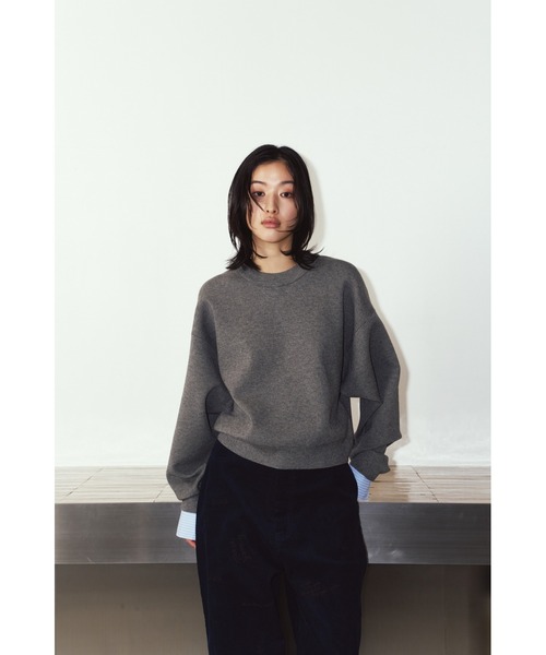 Knuth Marf(クヌースマーフ)の「2way cuffs normcore knit(ニット/セーター・レディース・ブラック/ブラウン/グレー/ピンク・FREE)」の3枚目の写真