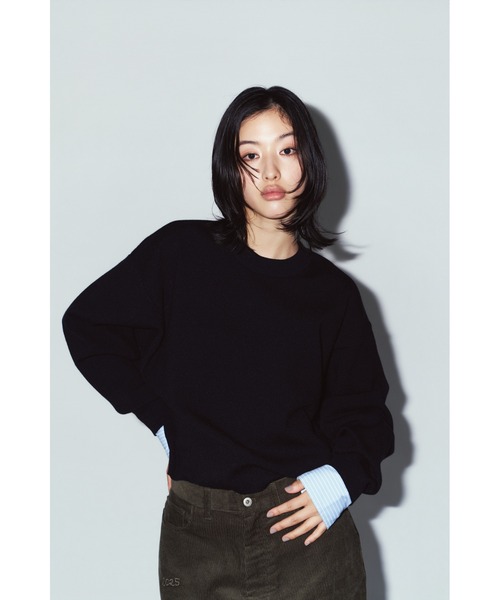 Knuth Marf(クヌースマーフ)の「2way cuffs normcore knit(ニット/セーター・レディース・ブラック/ブラウン/グレー/ピンク・FREE)」の5枚目の写真