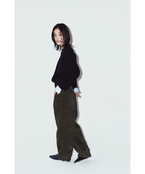 Knuth Marf(クヌースマーフ)の「2way cuffs normcore knit(ニット/セーター・レディース・ブラック/ブラウン/グレー/ピンク・FREE)」の7枚目の写真