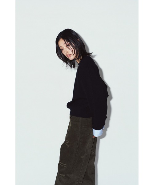 Knuth Marf(クヌースマーフ)の「2way cuffs normcore knit(ニット/セーター・レディース・ブラック/ブラウン/グレー/ピンク・FREE)」の8枚目の写真