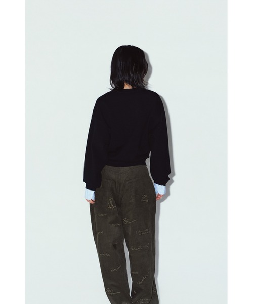 Knuth Marf(クヌースマーフ)の「2way cuffs normcore knit(ニット/セーター・レディース・ブラック/ブラウン/グレー/ピンク・FREE)」の13枚目の写真