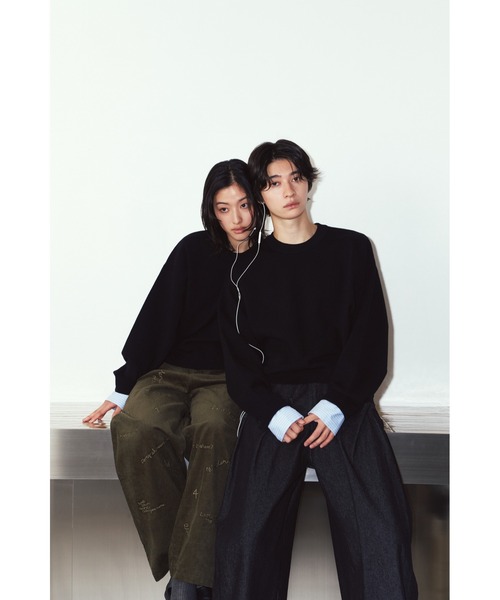 Knuth Marf(クヌースマーフ)の「2way cuffs normcore knit(ニット/セーター・レディース・ブラック/ブラウン/グレー/ピンク・FREE)」の14枚目の写真
